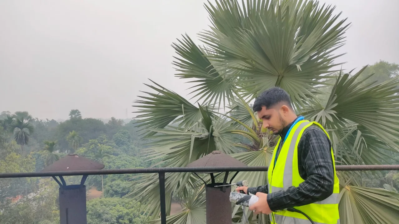 Ambient air quality monitoring at an industrial facility in Bangladesh