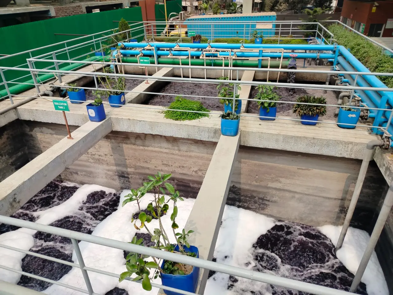 Effluent treatment plant at an industrial facility